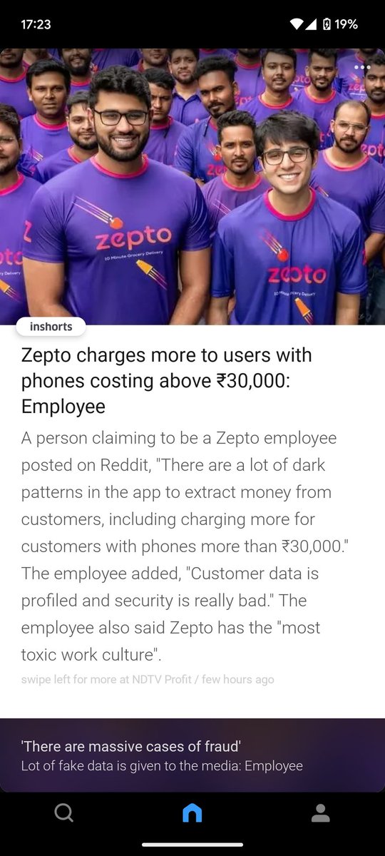 ak4tsay1's tweet photo. @niftianshyam @ZeptoNow @zeptocares As I had also pointed out previously. #Zepto has some bizarre algorithm that helps them extort more money from their regular customers. It's like customer to de dega aur paisa agar roz same chiz order kar raha to. Pathetic https://t.co/dm58tadU21