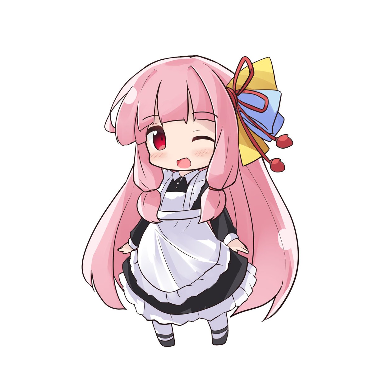 琴葉茜 「メイド服コスチューム素材プラグイン #琴葉茜 」|りょうごのイラスト