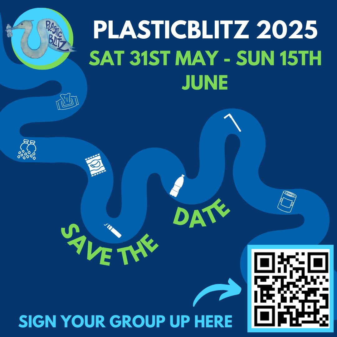 Plasticblitz alert! 🚨

📆We already have the 2025 dates for the next edition of the Plasticblitz: 31st of May – 15th of June.

🤳We’re six months away and you can sign your group up by scanning the QR code.

We hope to see you there! 😉

#thames21 #plasticblitz #citizenscience