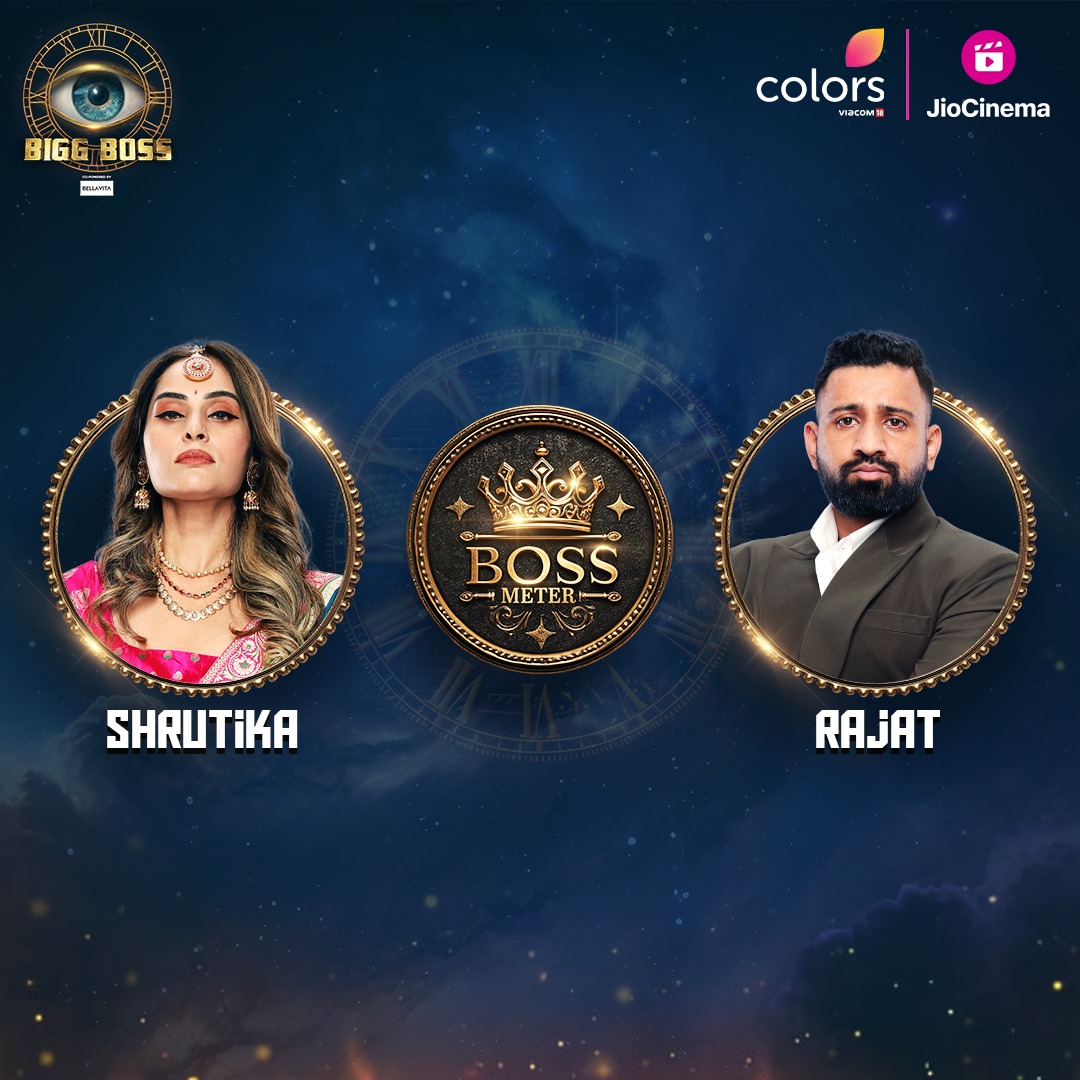 HotstarReality's tweet photo. Shrutika aur Rajat mein hogi iss hafte war, kaun jeetega Boss Meter ki race iss baar?

Vote for your favourite contestant by using their hashtag in the comments👇🏻

#RajatIsTheBoss
#ShrutikaIsTheBoss https://t.co/4Z3jOOnOK0