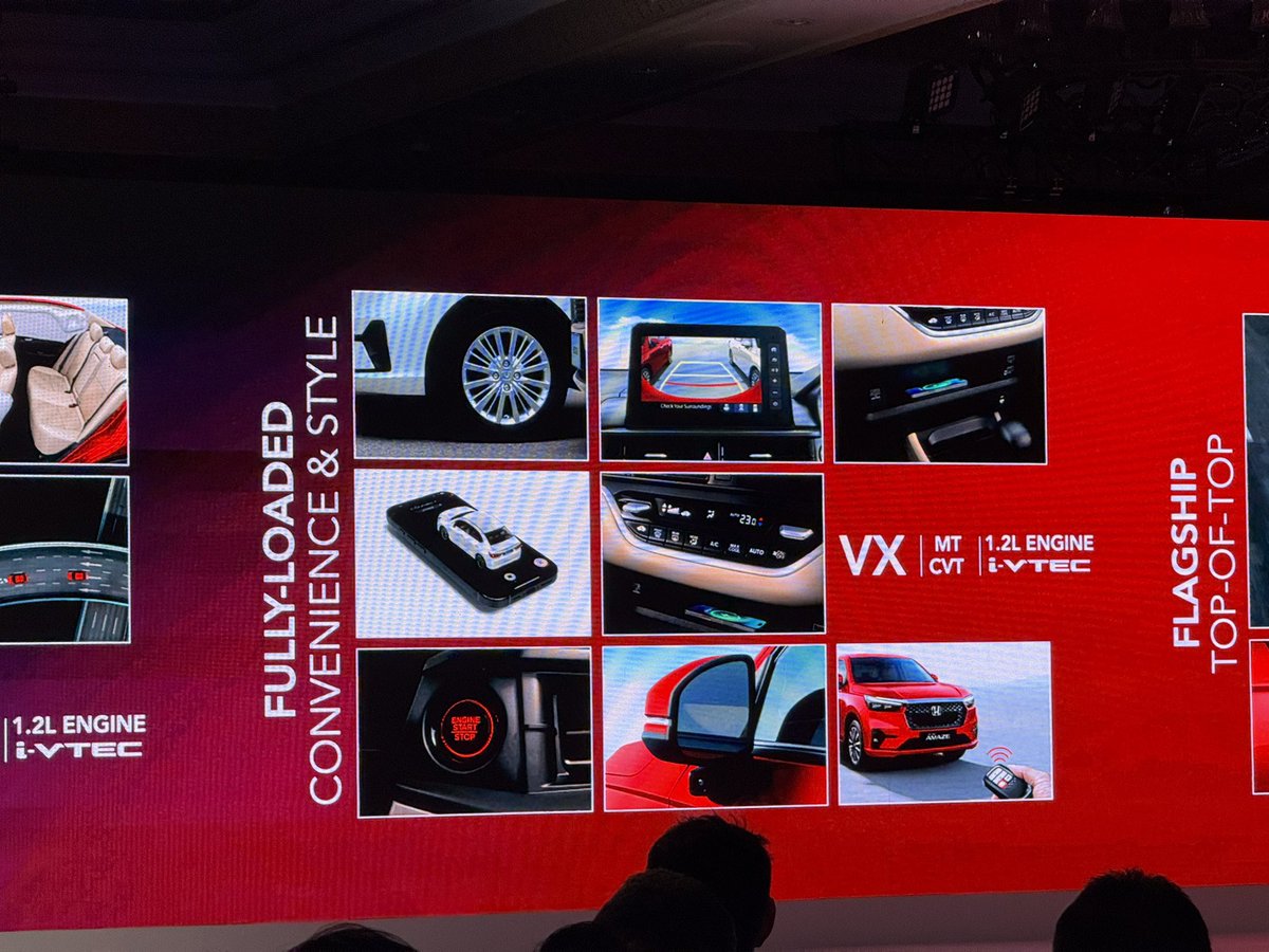 Xroaders_001's tweet photo. New Honda Amaze :: More Desirable cSedan !!

👉🏻 HMIL has launched its 2025-Amaze 

@HondaCarIndia @Honda 

::::: Details ::::

👉🏻 1.2L i-VTEC petrol engine
👉🏻 4 cyl 1199 cc engine 
👉🏻 90 PS /110 Nm torque 
👉🏻 E20 compliant 
👉🏻 5-speed MT and 7-step CVT
👉🏻 CVT mileage 19.46 km/L
👉🏻 5 MT mileage  18.65 km/L
👉🏻 Turning radius = 4.7m
👉🏻 GC  = 172 mm
👉🏻 Boot 416 Litres 
👉🏻 Three variants: V, VX, ZX (MT/CVT for all ) 

👉🏻 Standard Features :::
 
👉🏻 LED bi-projector headlights 
👉🏻 Fog lights
👉🏻 TFT digital display 
👉🏻 LED taillights
👉🏻 Wireless charger
👉🏻 8-inch touchscreen with wireless Android Auto/Apple Car play  
👉🏻 6 airbags standard
👉🏻 3 point seatbelts 
👉🏻 Rear headrests for all passengers

1/n