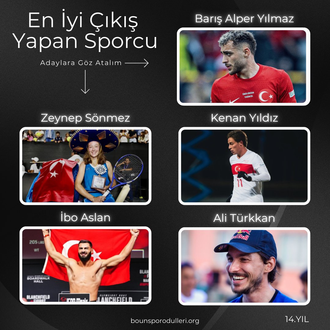 SportsCommittee's tweet photo. 14. Boğaziçi Üniversitesi Spor Ödülleri Oylaması devam ediyor! 📣

Bu yılın en iyi çıkış yapan sporcusu adayları için kaydır, favorini belirle, sporun enlerini belirlemek için sen de oyunu kullan!

Oylama linki bio’da. https://t.co/Dwey329vDR