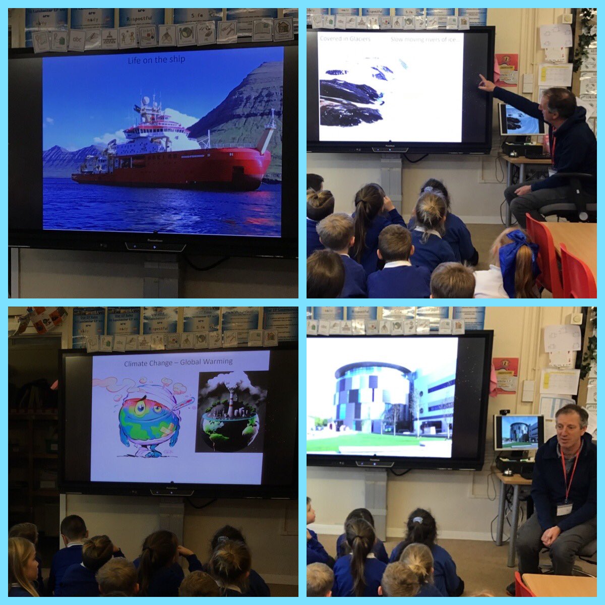 LanchesterEP's tweet photo. A huge thankyou to Mr Lloyd who came into talk to the Yr2 children about his amazing job as a scientist . He talked about his many journeys to the Arctic where they sometimes stayed for 6 months sampling the mud and checking for climate changes. He also got to see polar bears and seals. 🦭 lots of the children would love to do his job when they are older!