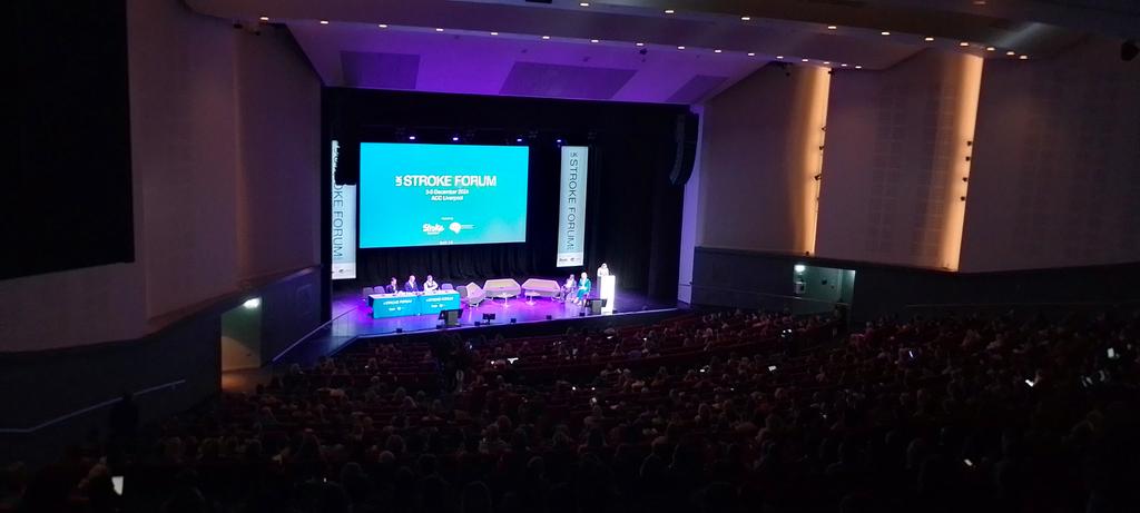 Packed auditorium for UKSF 2024 plenary session. Impressive line up of speakers for this panel discussion. Starting with discussion of NHS 10 year health plan. Stroke a major topic in this. For us, vision is a major topic within stroke care. <a href="/BIOS_Orthoptics/">BIOS</a> <a href="/UKStrokeForum/">UK Stroke Forum</a>