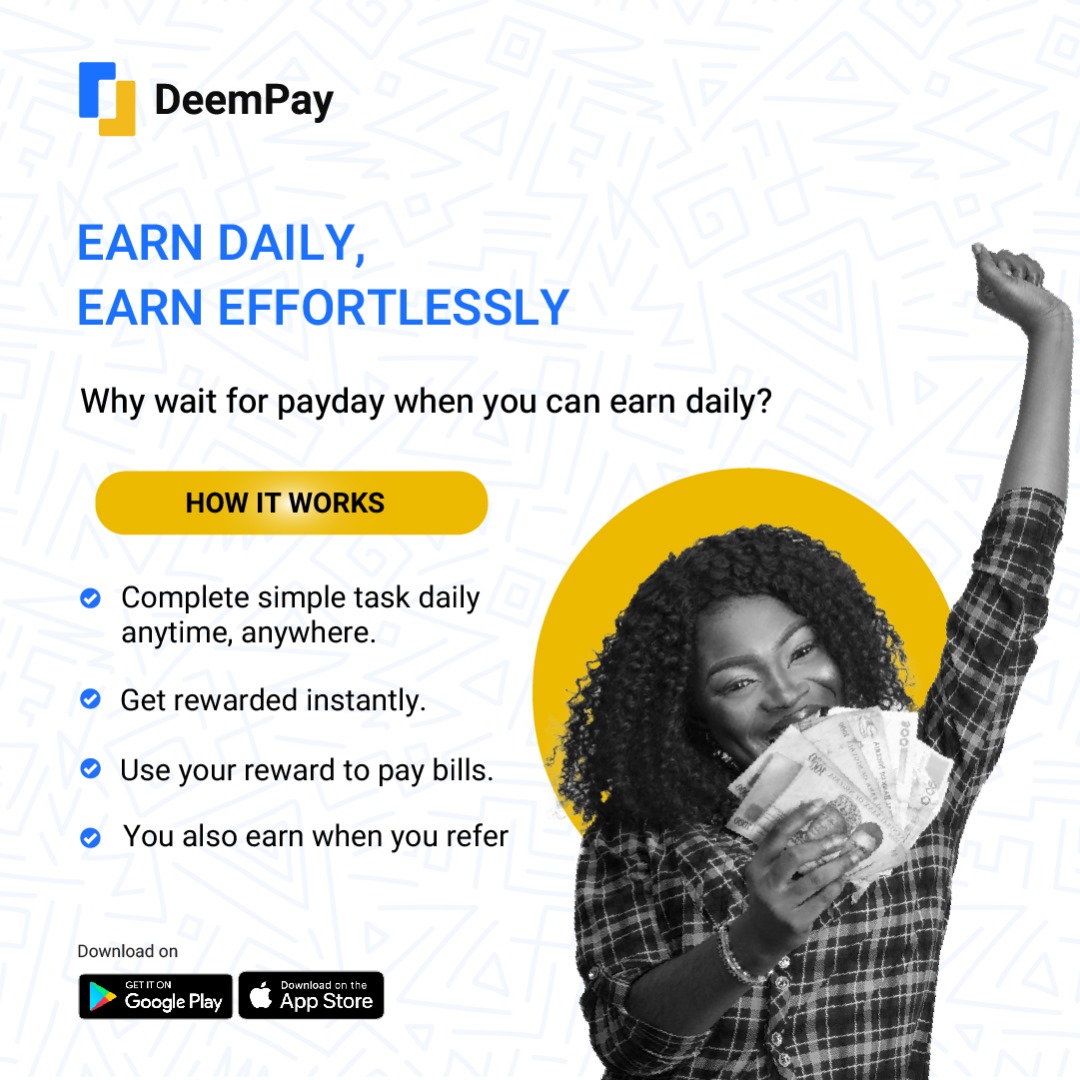 deempay's tweet photo. Small steps, steady growth—daily earnings add up to big results.
#Dailyearnings
#winextracash
#Deempay

Click to download: https://t.co/xG1bwaWKA5 https://t.co/CqURKZAuiM