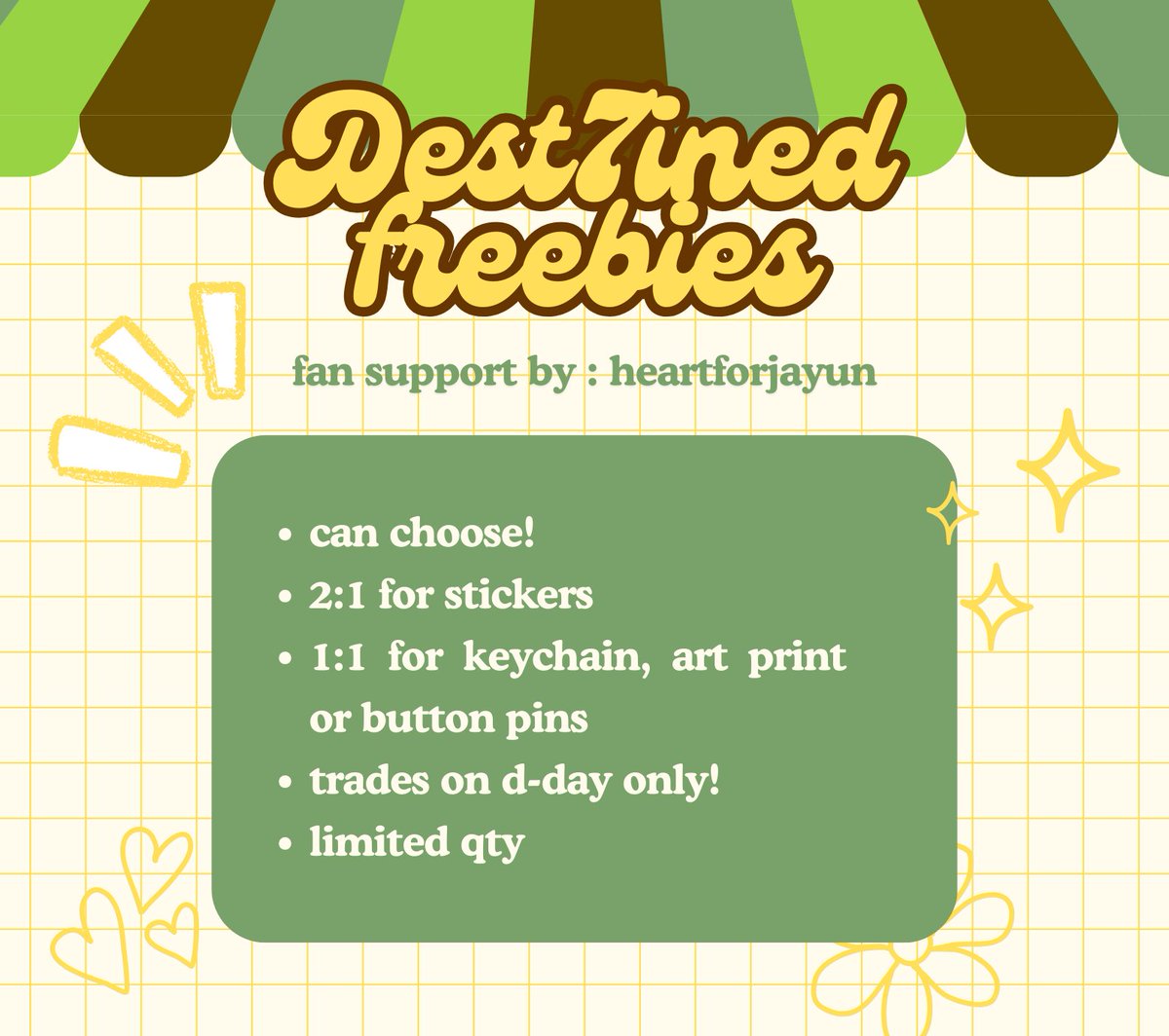 angel 🍡 is missing enha 😓 (@heartforjayun) on Twitter photo enhypen x dunkin funmeet fansupport by: <a href="/heartforjayun/">angel 🍡 is missing enha 😓</a> ✮⋆
✮⋆ 𝒻𝓇𝑒𝑒𝒷𝒾𝑒 𝟤/𝟤
ᯓ★ like and rt!
ᯓ★ 2:1 for stickers, 1:1 for art prints, button pins and keychain
ᯓ★ can choose!
ᯓ★ limited qty
ᯓ★ on the spot trades 🙆!
#DES7INED_ENHYPEN_with_DUNKINPH enhypen x dunkin funmeet fansupport by: <a href="/heartforjayun/">angel 🍡 is missing enha 😓</a> ✮⋆
✮⋆ 𝒻𝓇𝑒𝑒𝒷𝒾𝑒 𝟤/𝟤
ᯓ★ like and rt!
ᯓ★ 2:1 for stickers, 1:1 for art prints, button pins and keychain
ᯓ★ can choose!
ᯓ★ limited qty
ᯓ★ on the spot trades 🙆!
#DES7INED_ENHYPEN_with_DUNKINPH