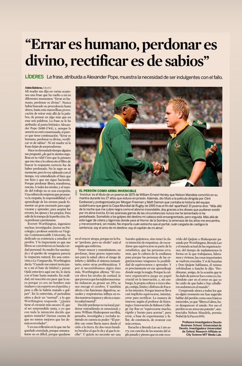 adelabalderas's tweet image. Del perdón y una gran pregunta ¿de qué te sientes más orgullosa en tu vida ? Gracias @expansioncom