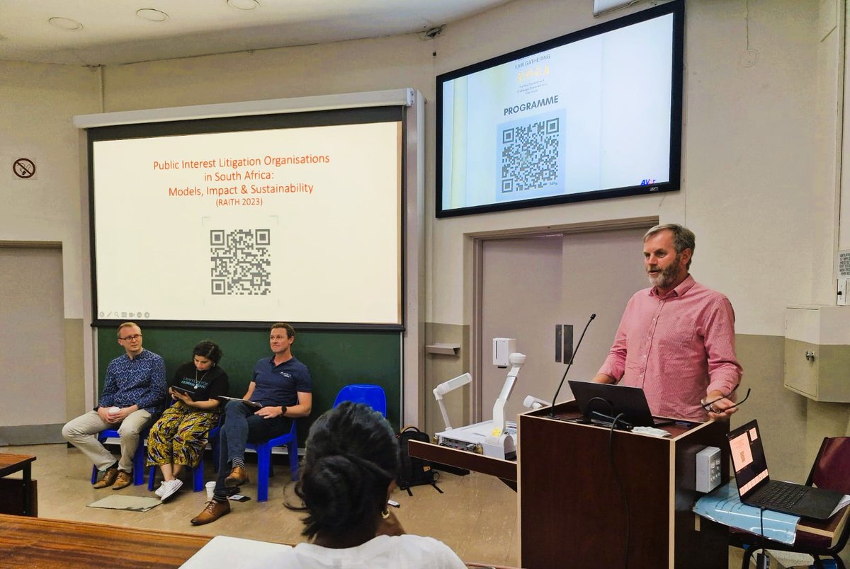 Lawyers for Human Rights (@lhr_sa) on Twitter photo āļø Day 2 of #PILG2024! LHR's <a href="/NabeelahMia/">Nabeelah Mia</a>, and <a href="/public_practice/">The Public Interest Practice</a>'s <a href="/JacobvGarderen/">Jacob van Garderen</a>, presenting on #AccessToJustice, with <a href="/SERI_RightsSA/">SERI</a>'s <a href="/Jason_Brickhill/">Jason Brickhill</a> and Michael Power of <a href="/altadvisory/">ALT Advisory</a> and <a href="/PowerLawAfrica/">Power Law Africa</a>. āļø Day 2 of #PILG2024! LHR's <a href="/NabeelahMia/">Nabeelah Mia</a>, and <a href="/public_practice/">The Public Interest Practice</a>'s <a href="/JacobvGarderen/">Jacob van Garderen</a>, presenting on #AccessToJustice, with <a href="/SERI_RightsSA/">SERI</a>'s <a href="/Jason_Brickhill/">Jason Brickhill</a> and Michael Power of <a href="/altadvisory/">ALT Advisory</a> and <a href="/PowerLawAfrica/">Power Law Africa</a>.