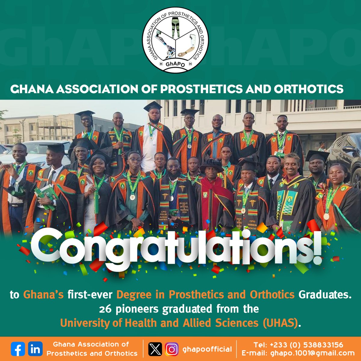 Ghana Association of Prosthetics and Orthotics tweet media