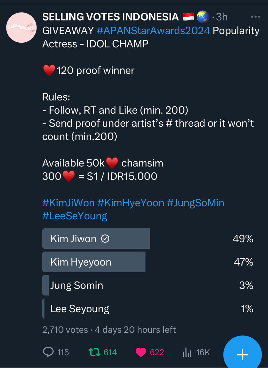 rainbowllk's tweet photo. @sellingvotesina #KimJiWon https://t.co/syYGEz6W7C