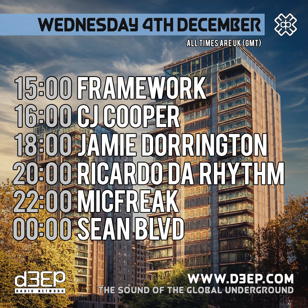 #D3EP #Liveradio #Nowplaying #Radioraving #Wednesday #Musiclovers #Grantnelson #GetD3EP  

D3EP.COM