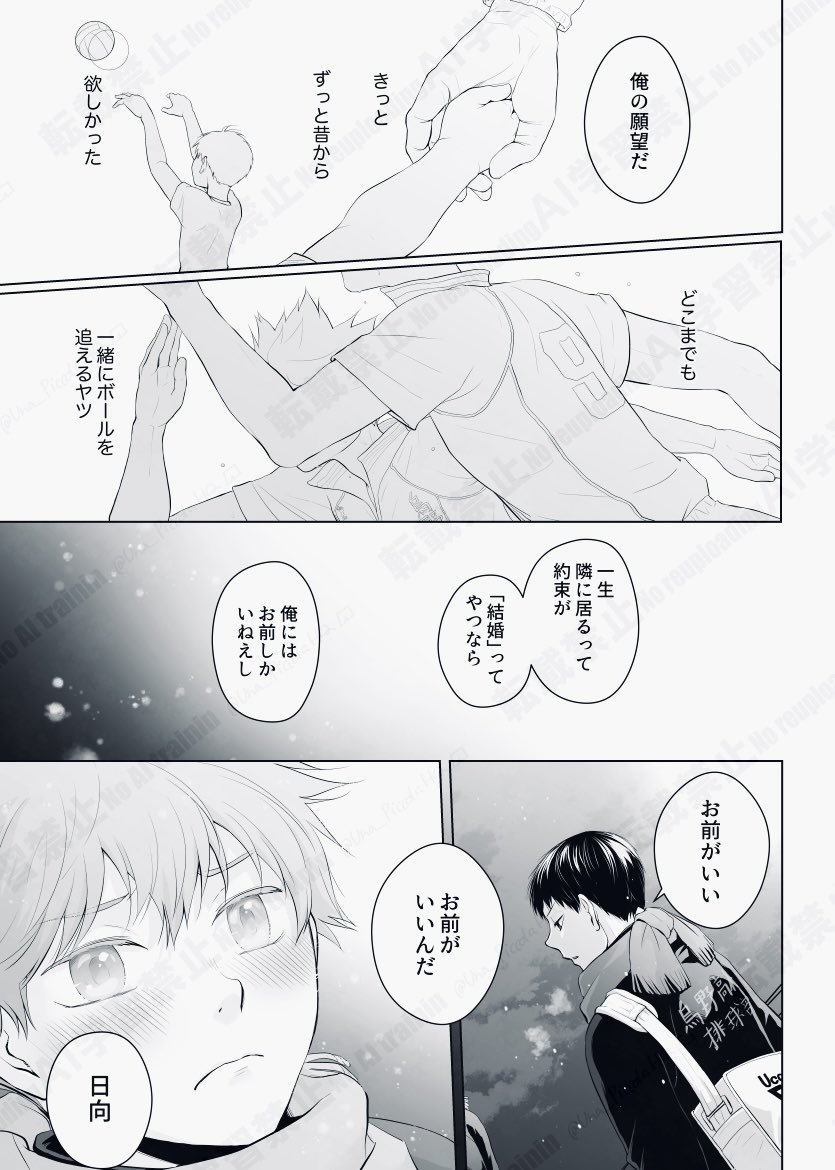 #ひらいて赤ブー 
#影日 
・HQ!!オンリー「RTS!!」
・影⛰飛○×日○翔☀️プチ
「ミラクルコンビネーション!!」
の開催継続をよろしくお願いします🙏

6月に前作をUPしたので12月はこれを…!
かげひなパーティ!!2のアンソロに収録されてるプロポーズやり直しまんがです
「PROPOSAL AGAIN」
(1〜4/全8枚) 