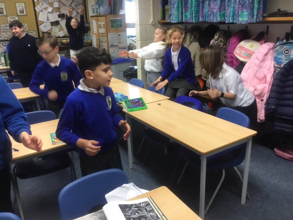 GorsewoodPrimar's tweet photo. Year 5 have enjoyed catching up with the Active Advent this morning- thank you Year 6! #GorsewoodPE #60active https://t.co/vFHVIWawkb