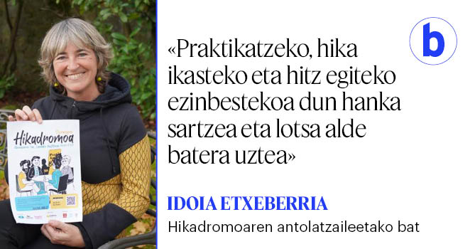 Zirhikako kidea eta Badihardugu elkarteko langilea da Idoia Etxeberria, eta larunbatean 16:00etan Durangoko Landako ikastetxean egingo duten Hikadromoaren antolatzaileetako  bat. Euskal Herri osoko hitano hiztunak elkartuko dira.
<a href="/ane_insausti/">Ane Insausti Barandiaran</a> 
berria.eus/bizigiro/hika-…