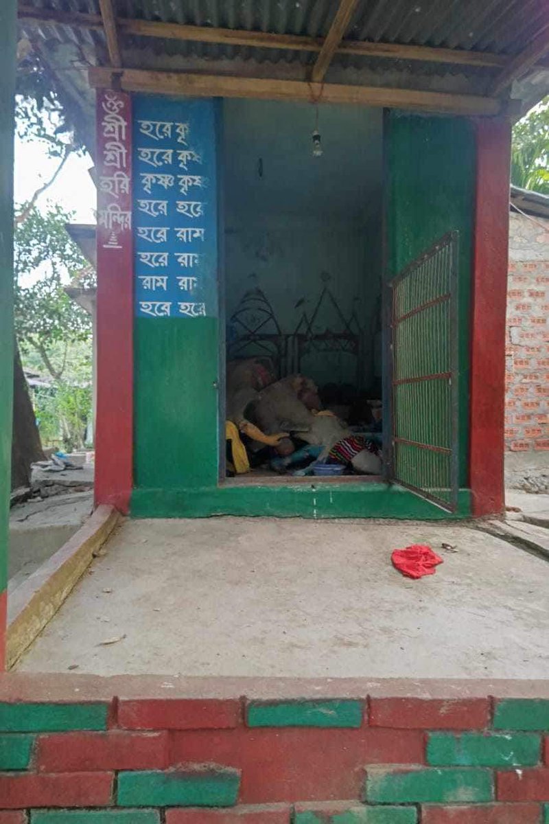 apudas77's tweet photo. All eyes on Bangladeshi Hindus 
Last night a mob attack on minorities of Hindus, vandalized  and looted dozens of houses, Hindu temples, set fires, and harassed women. It seems there are no human rights for Hindus under the interim govt. @UNHumanRights @BBCNews  @realDonaldTrump https://t.co/FYpFugdVZU