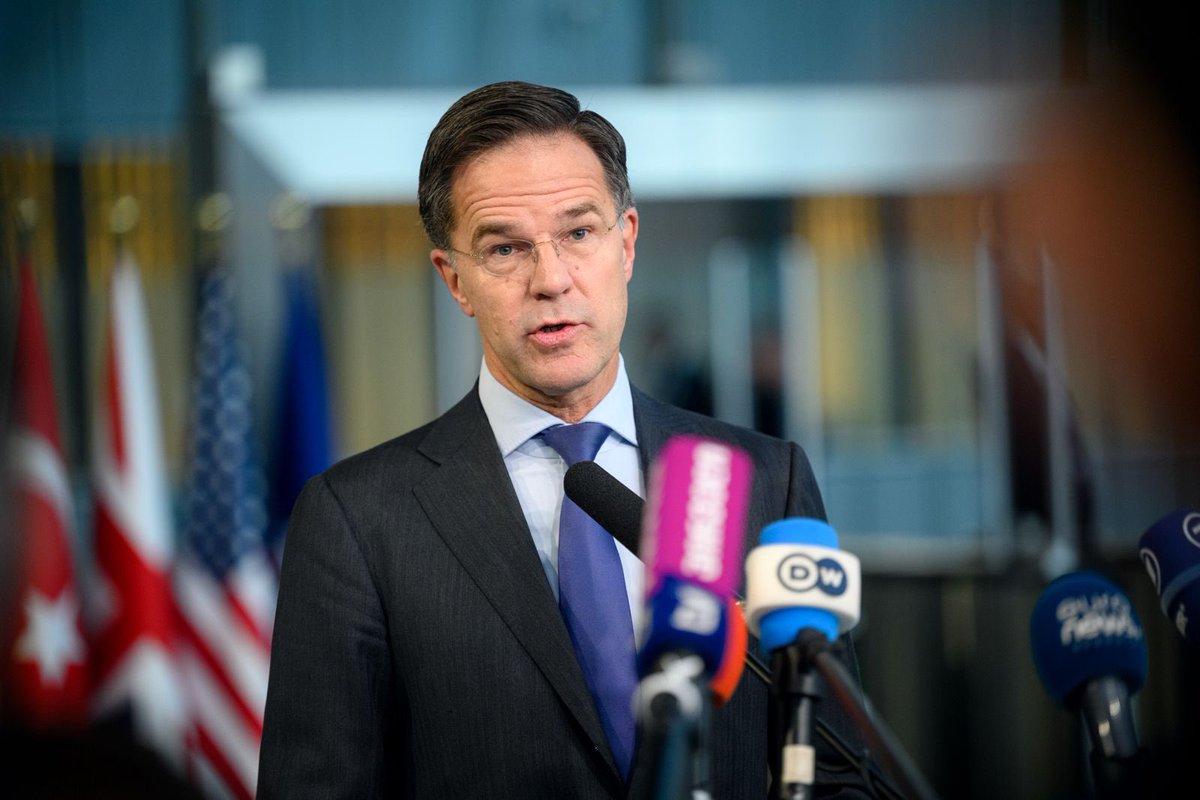 At his #ForMin doorstep, <a href="/SecGenNATO/">Mark Rutte</a> Mark Rutte said that Foreign Ministers will consider a set of measures to counter Russia’s actions, including sabotage, cyberattacks and energy blackmail, against #NATO and Allies.