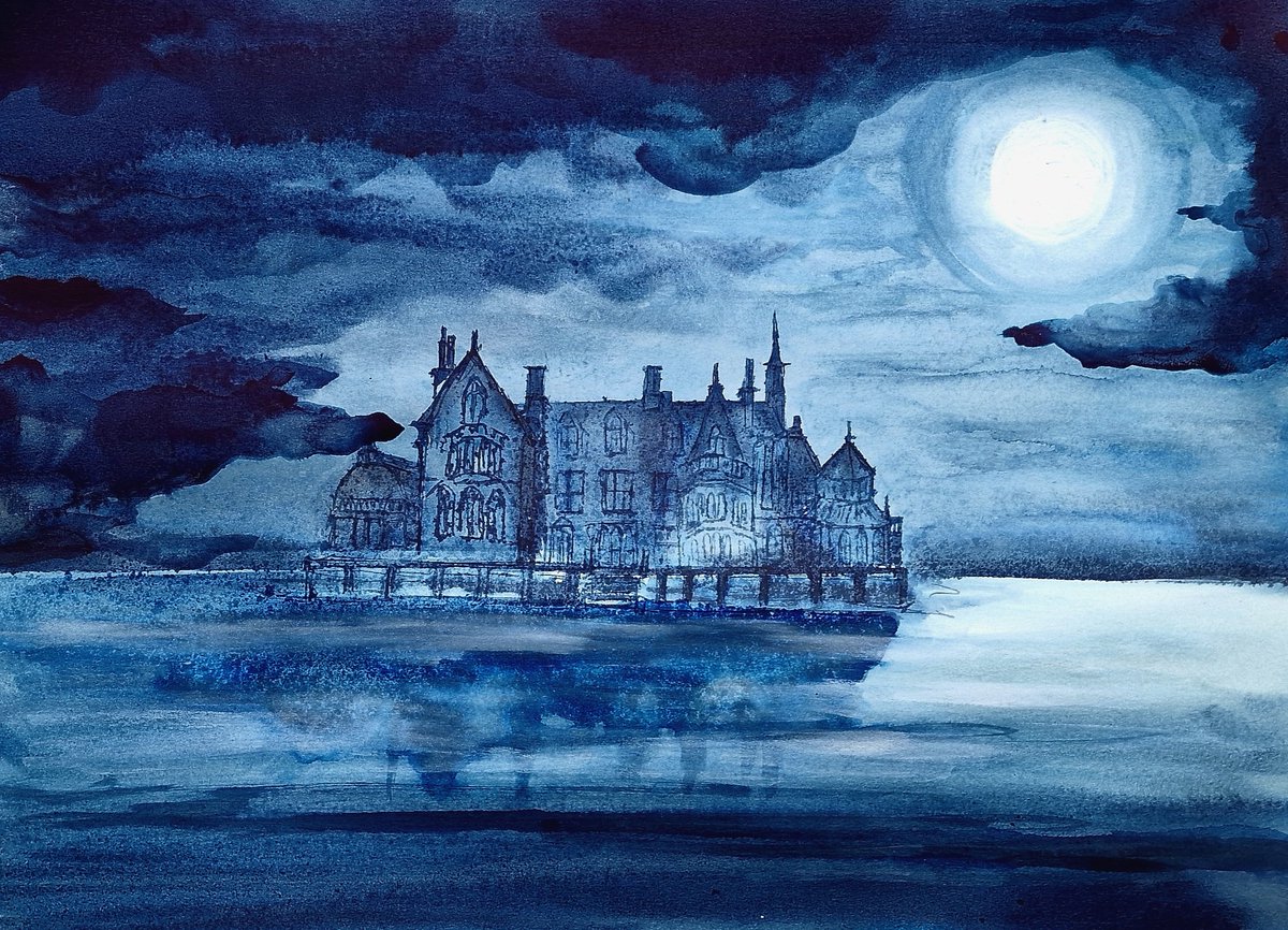 Abandoned house on the estuary by moonlight.

Natural botanical indigo on paper.

The brilliant @eloisejwilliams and I decided to create together; words and images that between them tell a story.

#landscapeillustration #botanicalink #indigo #naturalpigments #wales