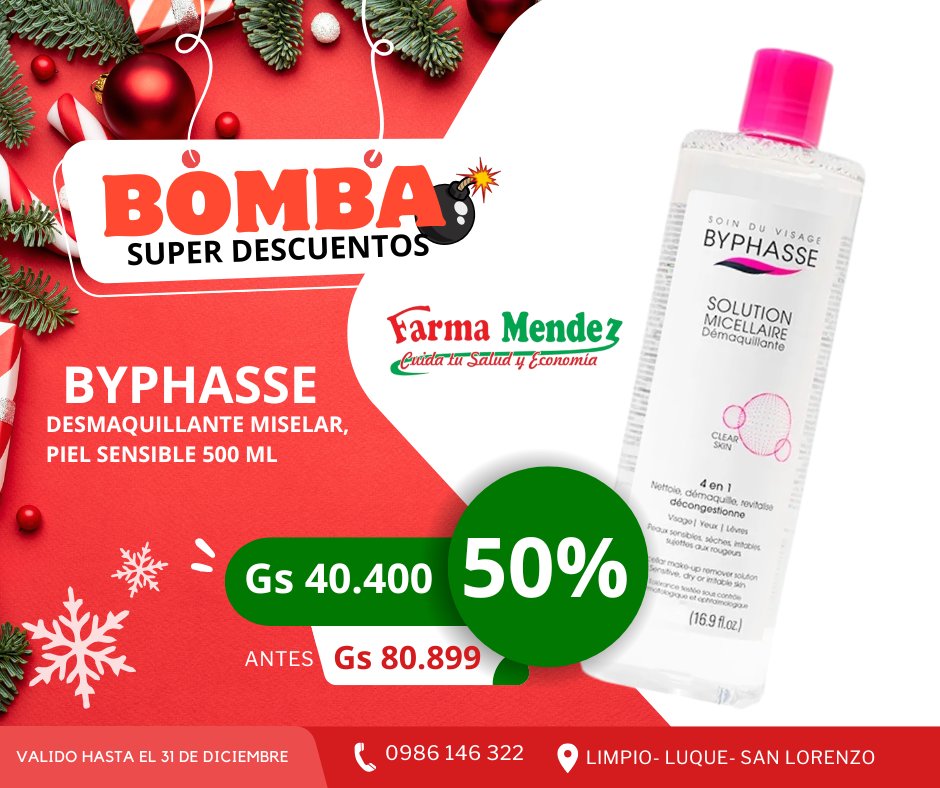 MendezFarma's tweet photo. 🔖📢𝗦𝗨𝗣𝗘𝗥 𝗗𝗘𝗦𝗖𝗨𝗘𝗡𝗧𝗢𝗦 𝗕𝗢𝗠𝗕𝗔 💣🔥
📣📣Buen Dia!! Llego #MIERCOLES y en 
#FarmaMendez estamos con 
💢 #Super_Descuentos_Bomba💣No te pierdas esta fabulosa #promo, te esperamos!!!

#Promo válida para todas las sucursales.
Hasta Agotar Stock. https://t.co/04cxisIzDI