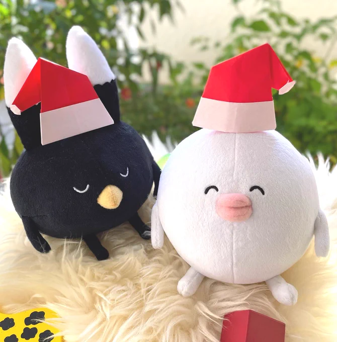 はぐち&じゅみょうぬいぐるみ発売中です!明日の12月5日～25日まで、ギフト用ラッピングで発送可能です。クリスマスプレゼントや、もちろん自分用にもどうぞご希望の方は、ご要望欄に「ラッピング希望」とご記入ください。 
