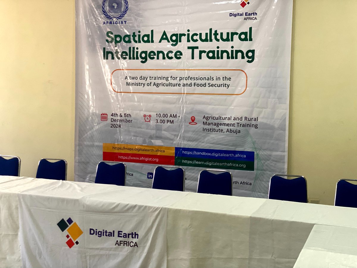 AFRIGIST in Collaboration with Digital Earth Africa Training on Spatial Agricultural Intelligence at Agricultural and Rural Management Training Institute, ABUJA.