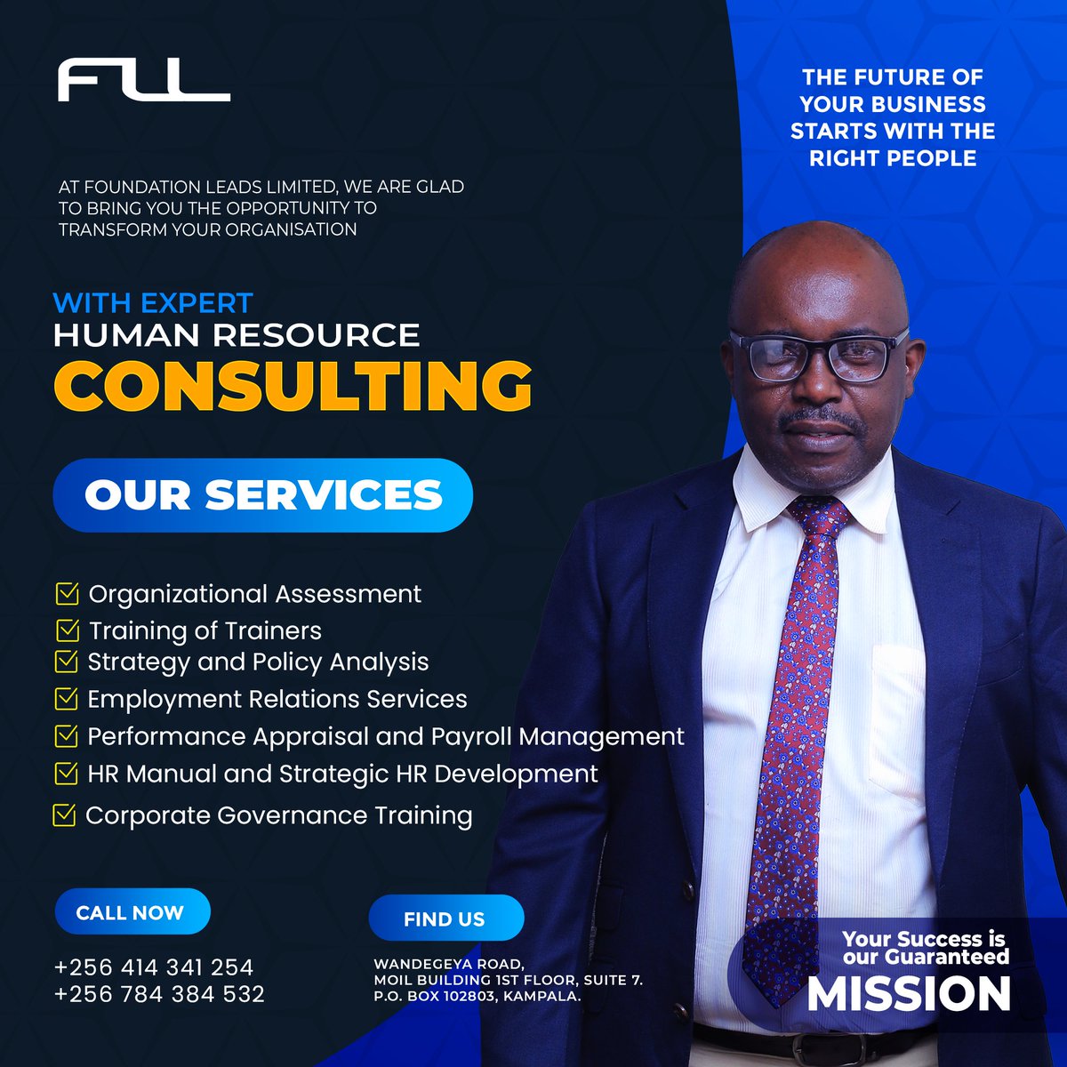 We provide the following HRM services:
1. Organizational Assessment
2. Training of Trainers
3. Strategy and Policy Analysis
4. Employment Relations Services
5. Performance Appraisal and Payroll Management
6. HR Manual and Strategic HR Development
7. Corporate Governance Training