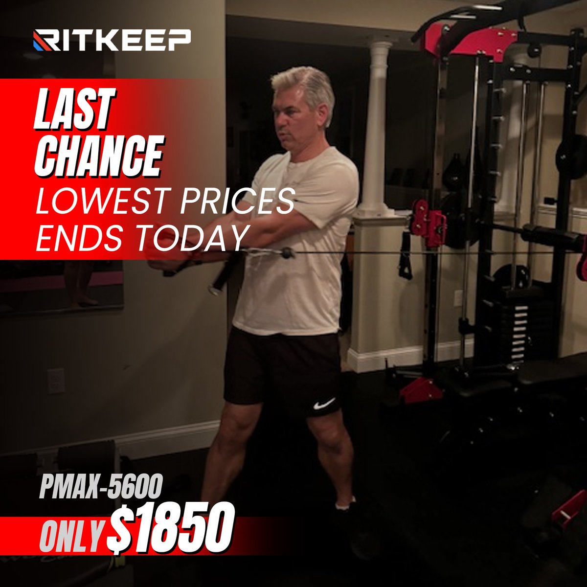 RitKeepFitness's tweet photo. π¨ LAST CHANCE! π¨
The final month of the year is hereβtime to enjoy the holiday season and treat yourself! Take advantage of our lowest prices ever before they're gone. Hurry, the clock is tickingβ¦ β³
#ritkeep #ritkeepfitness #CyberMonday #HomeGym #HomeWorkout #GetFit #GymLife #strengthtraining #fitness #WorkoutEquipment #FitnessMotivation #ChristmasGifts #HolidaySavings #TreatYourself