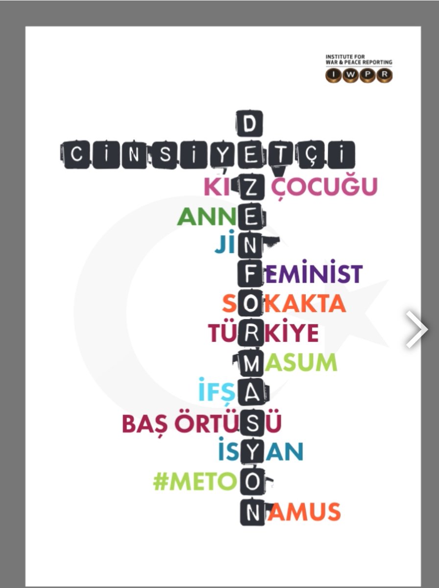 esik_platform's tweet photo. 📌 Savaş ve Barış Haberciliği Enstitüsü (#IWPR) gazetecilerinin, hazırladığı Cinsiyetçi Dezenformasyon Rehberi, toplumsal cinsiyet anlatılarının nasıl manipüle edildiğini ve bununla nasıl mücadele edilebileceğini açıklıyor.
https://t.co/iYSZvcbXEb