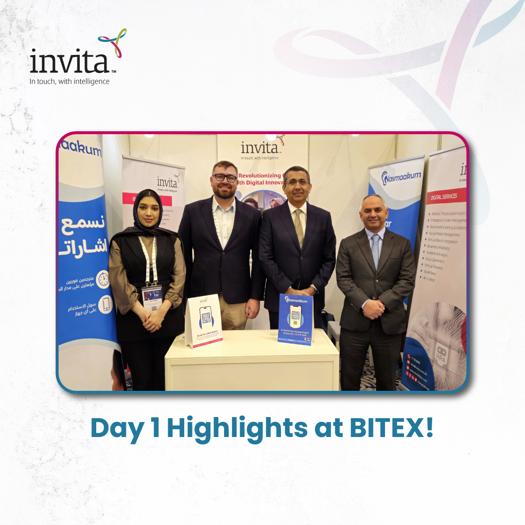 InvitaBahrain's tweet image. Day 1 Highlights at BITEX!

The first day of BITEX has been filled with vibrant discussions, groundbreaking innovations, and inspiring moments.

Don’t miss out—join us today on Day 2 to explore more exciting opportunities at the exhibition!

#BITEX #InvitaBahrain #Innovation