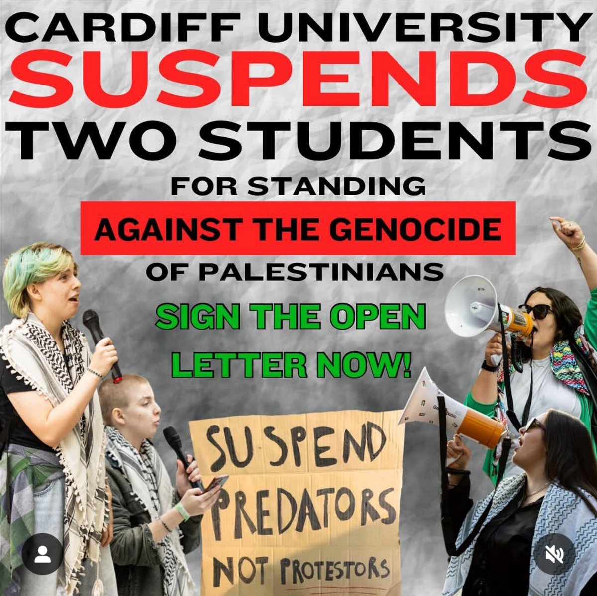 Cardiff University’s disgraceful decision to suspend students for standing with Palestine must be fought. Injustice anywhere is a threat to justice everywhere. Sign the letter, show your solidarity: docs.google.com/forms/d/e/1FAI…