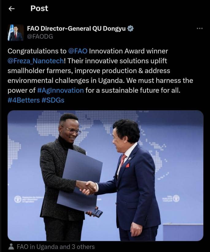 PAWOCHAPTER's tweet photo. Congratulations to our own Ugandan  winner https://t.co/OZzyOupO9M