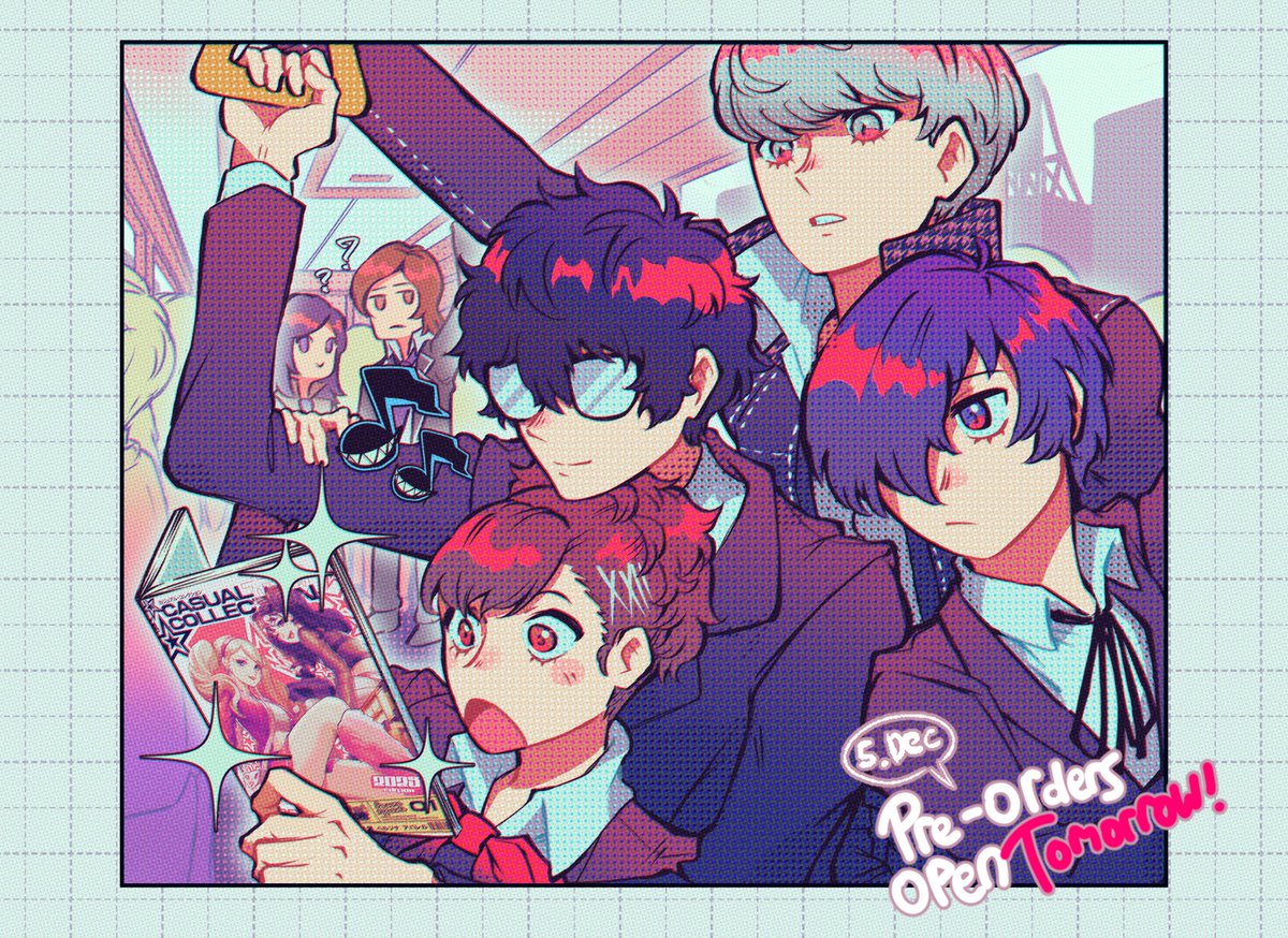 apparels_P's tweet photo. Persona protagonists recommend Persona Apparels! Increase your rizz today! Pre orders go live tomorrow. https://t.co/OOI7GUIvPH