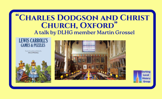 Dorking and Surrey Local History (@dorking_history) on Twitter photo Zoom talk, Mon 9th Dec 19:15
Christ Church was central to the adult life of Charles Dodgson – better known as Lewis Carrol – who was an undergraduate, a maths tutor and Sub-Librarian there. Come along and learn more.
Please Zoom-register at:
us06web.zoom.us/meeting/regist…
<a href="/ChCh_Oxford/">Christ Church</a> Zoom talk, Mon 9th Dec 19:15
Christ Church was central to the adult life of Charles Dodgson – better known as Lewis Carrol – who was an undergraduate, a maths tutor and Sub-Librarian there. Come along and learn more.
Please Zoom-register at:
us06web.zoom.us/meeting/regist…
<a href="/ChCh_Oxford/">Christ Church</a>
