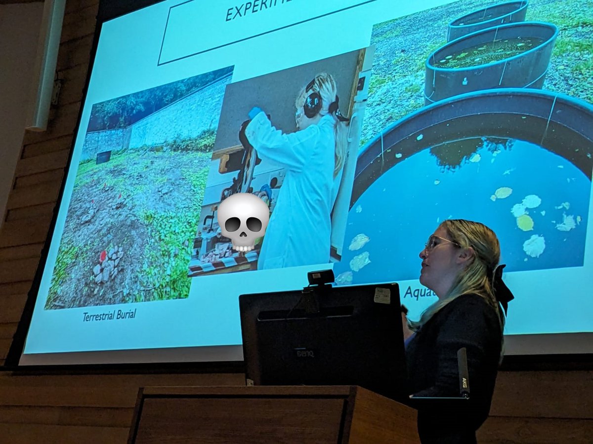 keeleforensics's tweet photo. Two of our Forensic Science Demonstrators were presenting their #research at conferences last week! 

Olga Nechyparenka was in Bordeaux @SscipChildhood talking forensic analysis of early life stress

Catherine Roberts was in Oxford @ForAnthUK talking on dental post-mortem changes https://t.co/kA8pqDfn88