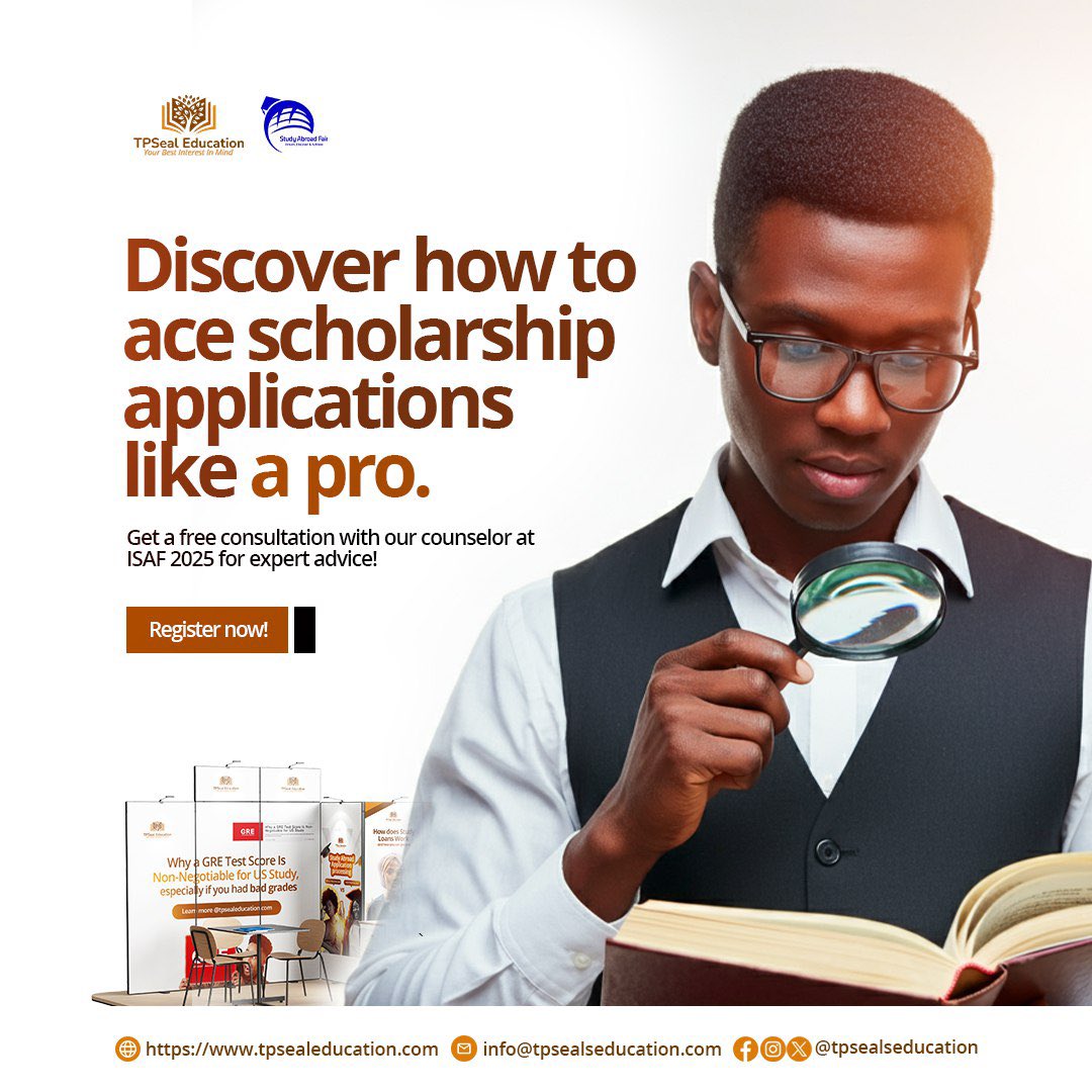 TPSeal_Edu's tweet photo. Get Personalized expert advice on how to ace a scholarship application at ISAF 2025 with our one-on-one free consultation.
Visit our booth at ISAF 2025. Register today!
#studyabroad #studyexhibition #tpsealeducation #isaf2025 #trendingreels #trendingmemes #explore https://t.co/ABgvKgCYq3