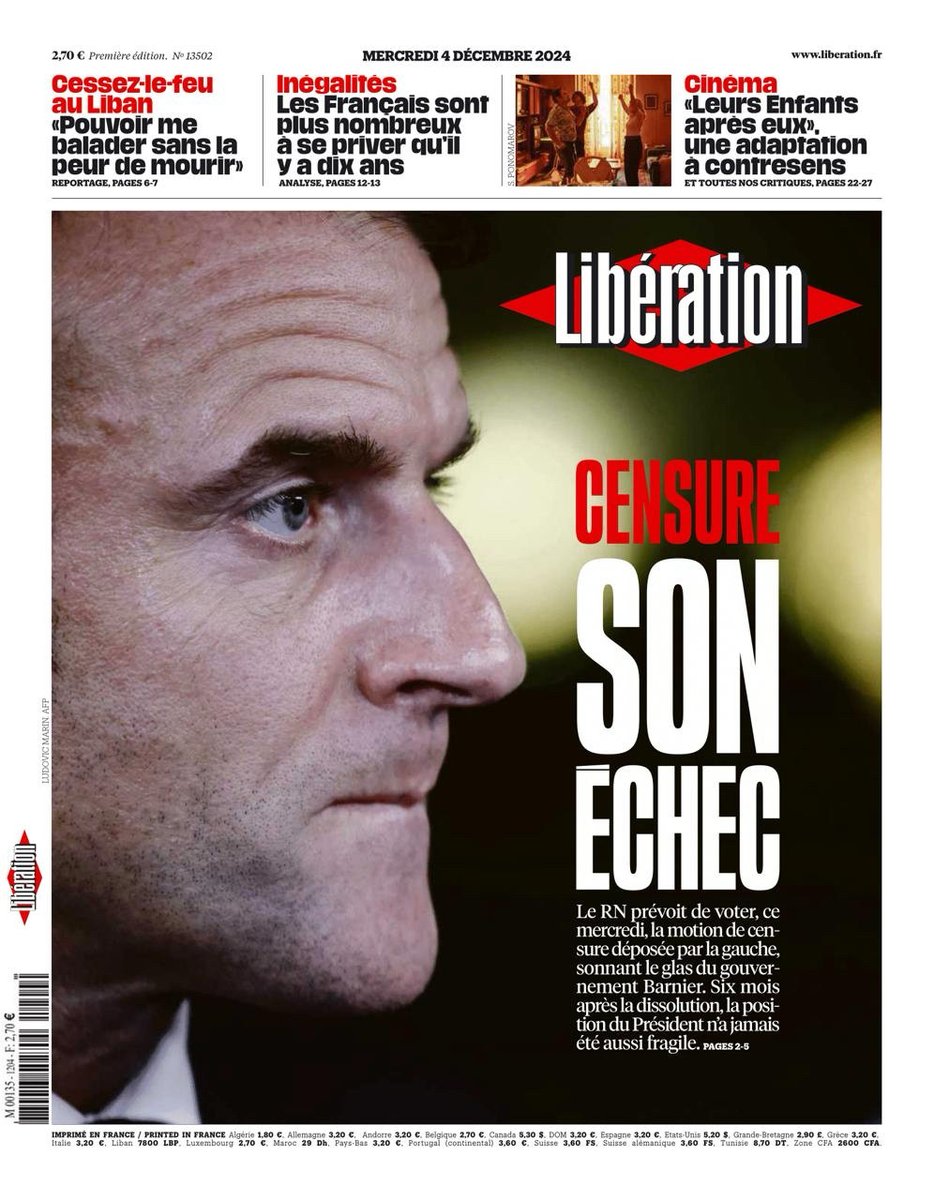 Pour éviter la censure, Barnier aurait mieux fait d'écouter Mélenchon : "On ne pactise pas avec l’extrême droite, on finit toujours par être dévoré."
