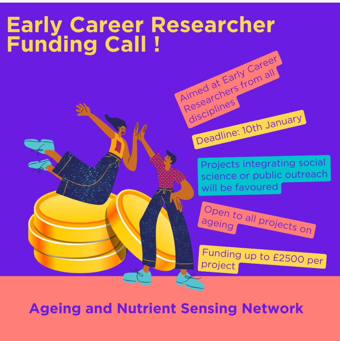 Our final ECR funding call is open 🙌🏼 Apply using the link: forms.office.com/e/xiKQV9FeR9