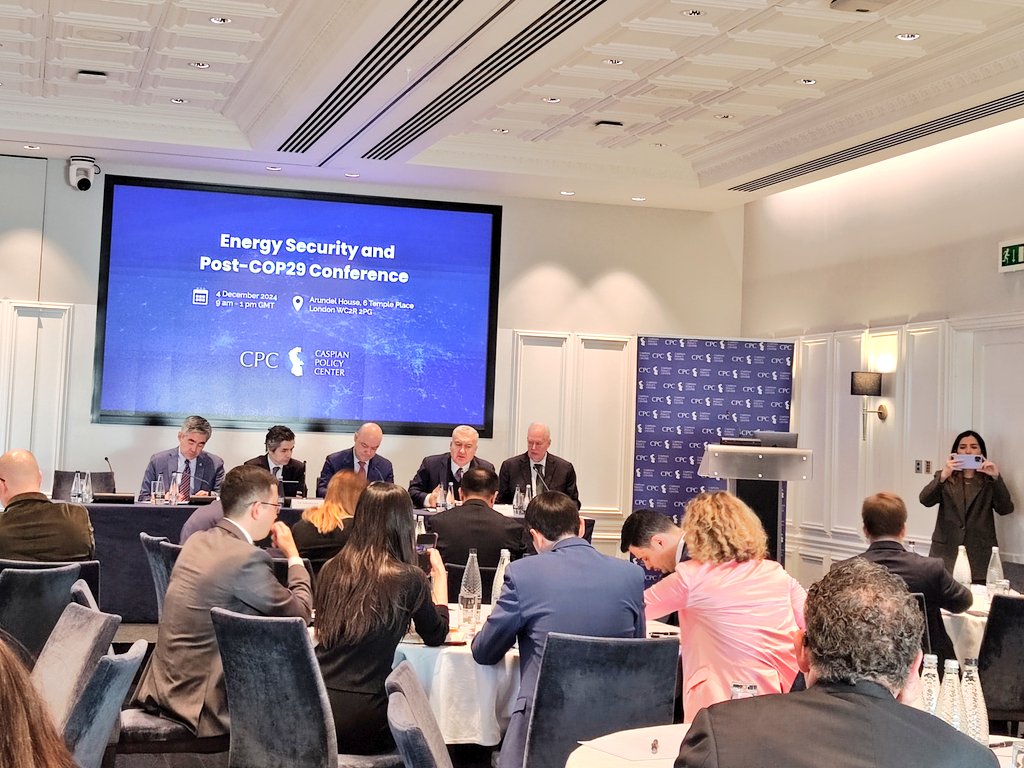 Oyuna Baldakova (@baloyuna) on Twitter photo At the #EnergySecurity & Post-COP29 Conference organised by <a href="/caspiancenter/">Caspian Policy Center (CPC)</a>: Ambassador of Azerbaijan speaking on COP-29 being a regional Caspian effort & giving impetus for the first institutionalised discussion & region-wide agreements signed on #greentransition & #greeneconomy At the #EnergySecurity & Post-COP29 Conference organised by <a href="/caspiancenter/">Caspian Policy Center (CPC)</a>: Ambassador of Azerbaijan speaking on COP-29 being a regional Caspian effort & giving impetus for the first institutionalised discussion & region-wide agreements signed on #greentransition & #greeneconomy