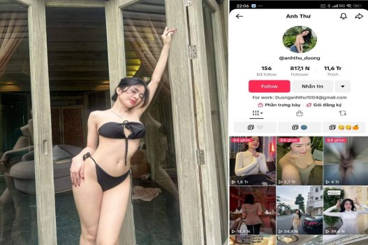 Dương Anh Thư @anhthu_duong tiktoker 800k follow lộ clip hot Poster