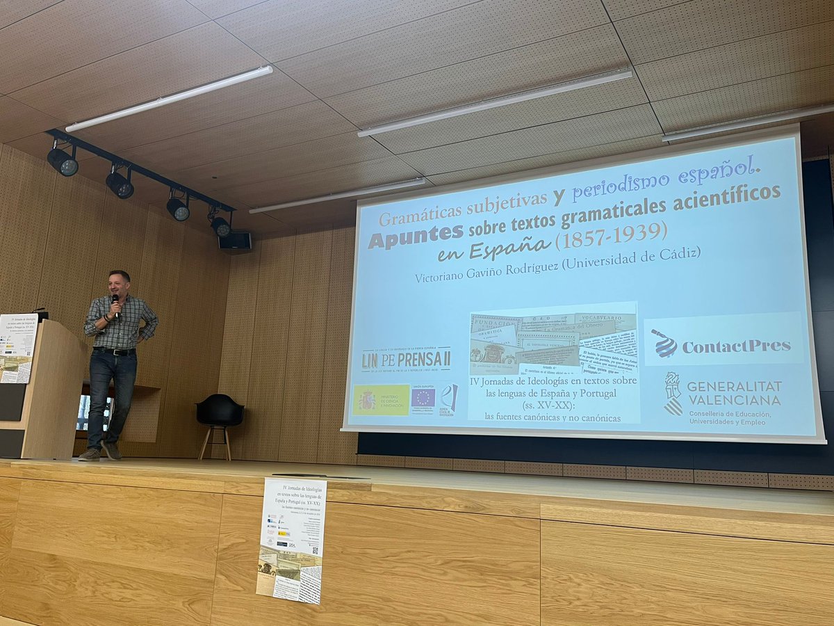 GramHisGram (@gramhisgram) on Twitter photo Cerramos la sesión de comunicaciones de hoy con el Prof. <a href="/VictorGaviRo/">Víctor Gaviño</a> (UCA), que interviene con "Gramáticas subjetivas y periodismo español. Apuntes sobre textos gramaticales acientíficos en España (1857-1939)". Cerramos la sesión de comunicaciones de hoy con el Prof. <a href="/VictorGaviRo/">Víctor Gaviño</a> (UCA), que interviene con "Gramáticas subjetivas y periodismo español. Apuntes sobre textos gramaticales acientíficos en España (1857-1939)".