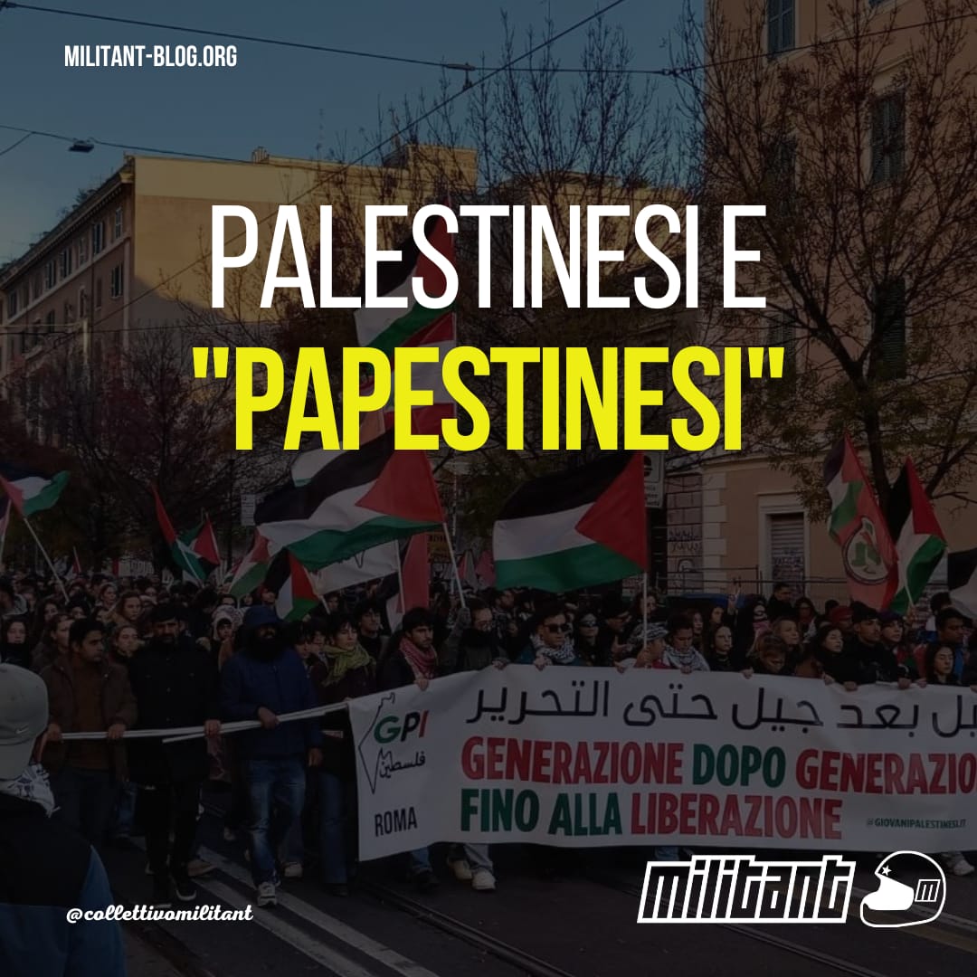 MilitantBlog's tweet image. Smaltita la fatica di questi ultimi giorni torniamo a mente fredda sul corteo, anzi, sui due cortei nazionali sulla Palestina che sabato hanno attraversato Roma

militant-blog.org/palestinesi-e-…