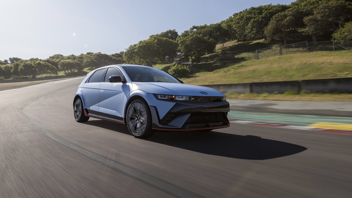 Hyundai_Global's tweet image. For the 3rd year in a row, the #Hyundai #IONIQ 5 EV earns a spot on @CARandDRIVER s 10Best Trucks and SUVs list! This year, it’s joined by the high-performance IONIQ 5 N and rugged IONIQ 5 XRT. Learn more: bit.ly/4gl2nbp #IONIQ5N #IONIQ5XRT