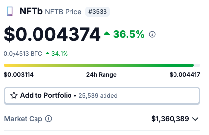 Pixel Realm <a href="/PixelRealmlabs/">PixelRealm</a> $NFTB has been on fire lately, especially since Musk announced he was creating a gaming studio. Still my favorite for a 100X from the bottom (2x already)