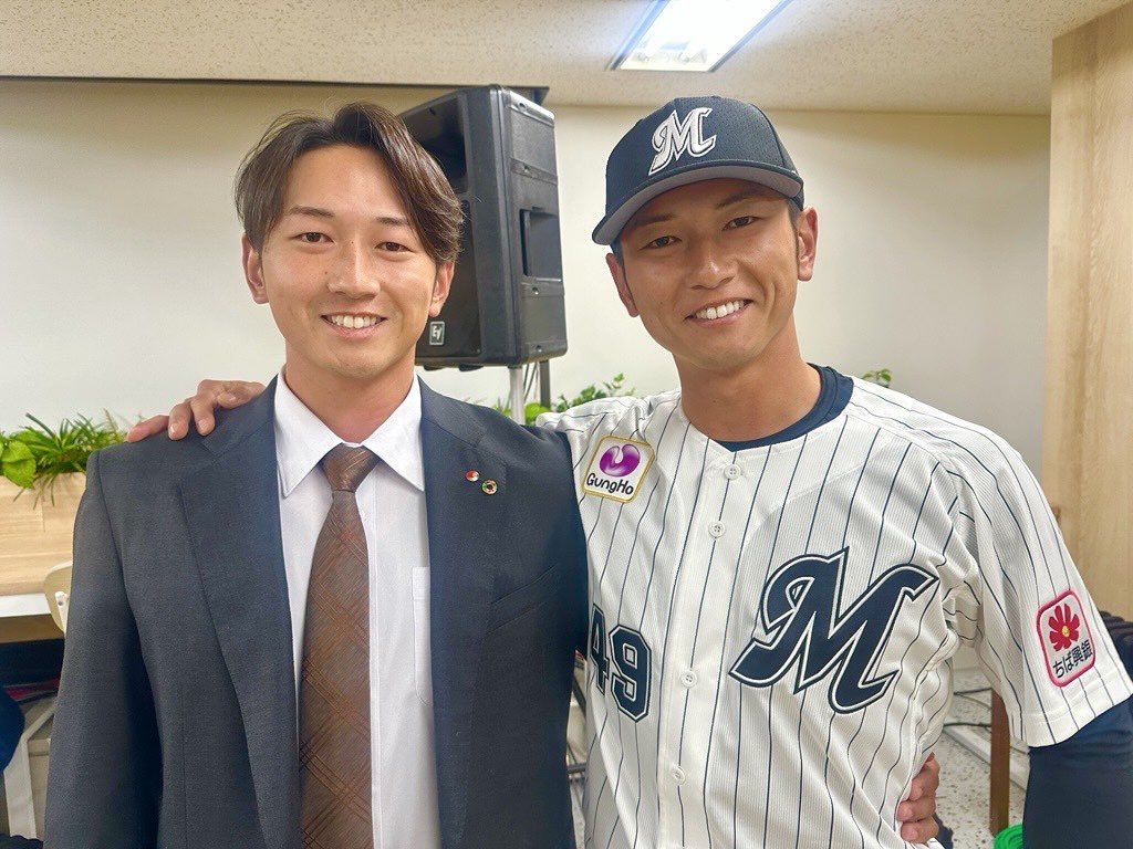 千葉ロッテマリーンズ 立松由宇 ユニフォーム 千葉ロッテマリーンズ#49