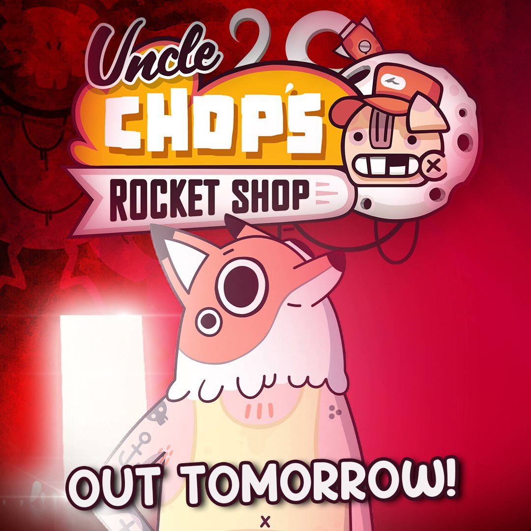 We're so excited <a href="/unclechops_/">Uncle Chop's Rocket Shop</a> launches TOMORROW!✨ 
Your new favourite roguelite puzzle game awaits – Grab the deluxe edition which includes:
🎵 Digital Soundtrack
📖 Digital Artbook
🍻 Drunk Wilbur Skin
ow.ly/B5Fu50UjKfG
 #IndieGame #GameDev <a href="/thebeardcomb/">Beard Envy Games @ Gamescom</a>