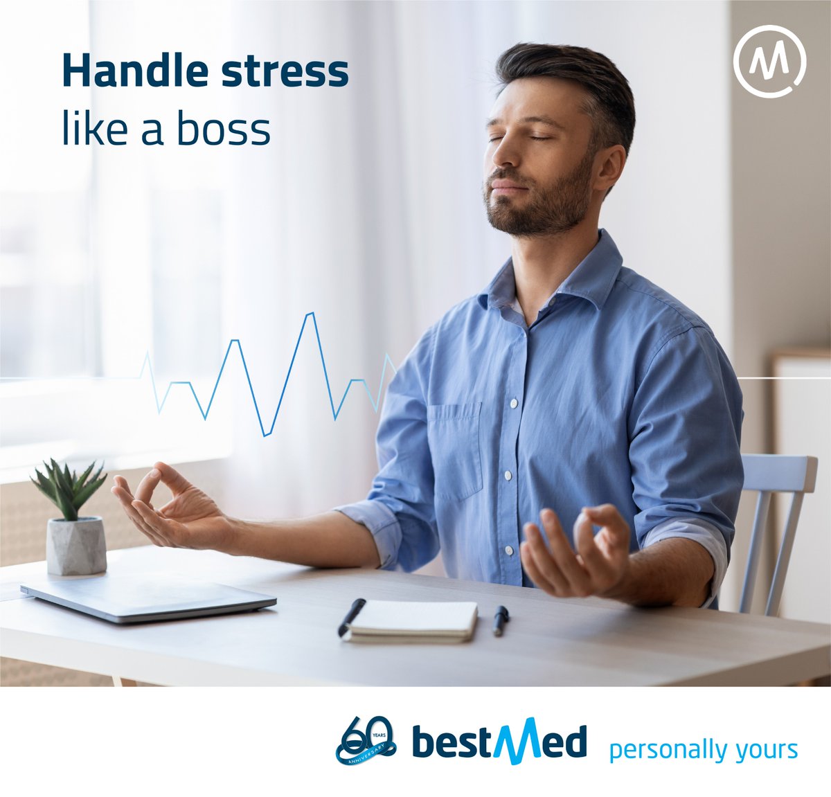 BestmedScheme's tweet photo. These days, it's not a matter of if you'll get stressed, but when. Am I right?🤔
But there are practical ways to manage stress and benefits as a #Bestmed member to look after your #mentalhealth.
Read more: https://t.co/QP3NuNzrJm https://t.co/IjhALMrbOc