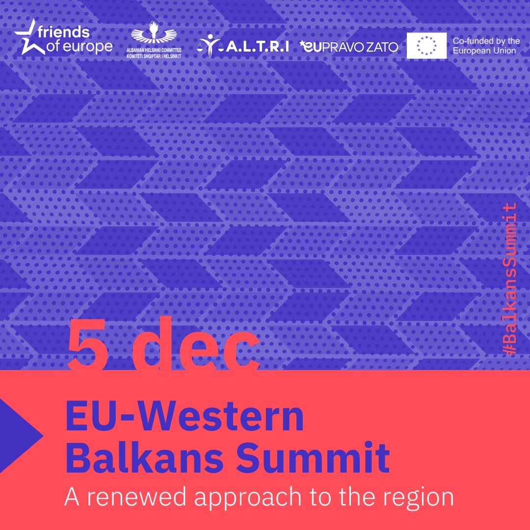 ⏰ Happening tomorrow! Join our #BalkansSummit, taking place at a defining time, as the formation of a new EU Parliament and Commission is set to shape the pace and priorities of #EUEnlargement, coinciding with significant global shifts.

🌐Bringing together key figures and