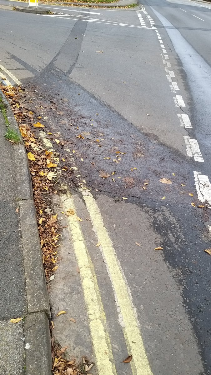 MrChewie's tweet image. @Suff_highways 
When will this meet your intervention criteria?
When the cold weather hits, water freezes?

On-going for months, and wasn't dealt with during the recent round of work along that road.

Residents are rightly concerned about safety for all road users.
@tblacker7
