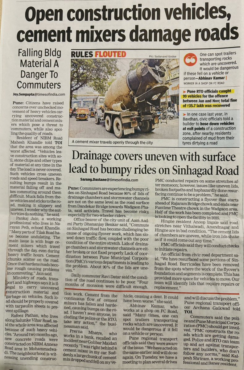 RohanGaikwadMAH's tweet photo. Residents of NIBM , Mohammedwadi &amp; Undri are facing this issue on regular basis. 
No action by #RTOPune 
No action by Kondhwa Traffic department. 

We expect permanent solution for this @PuneCityTraffic @PuneCityPolice @CPCB_OFFICIAL @apurvnagpal @isiddheshRkadam @anilshidore https://t.co/YneopXjGh9