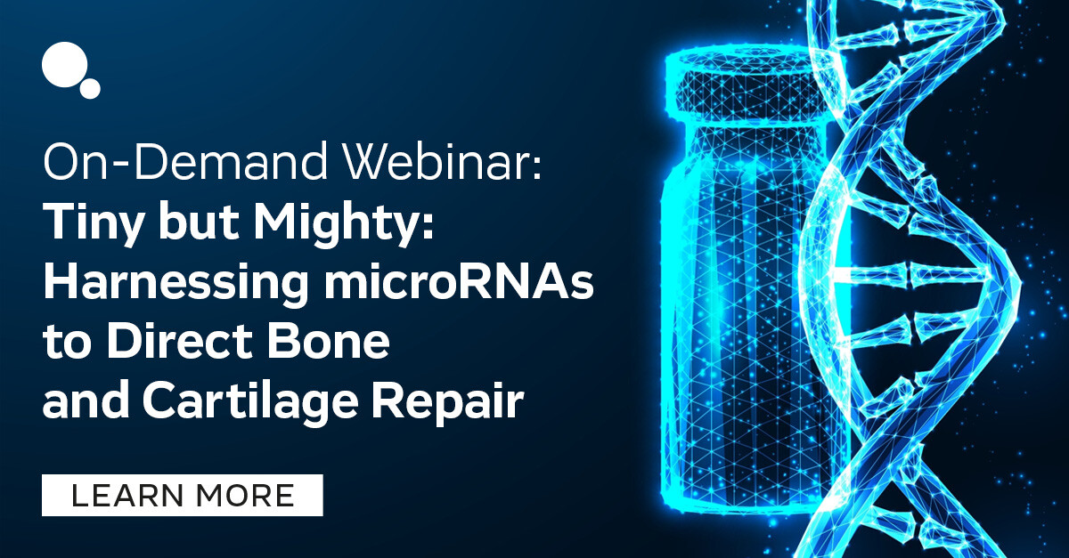 Now available on-demand - Episode 3 of Evotec's Oligonucleotide Webinar Series exploring innovative tissue engineering and regenerative medicine approaches using miRNAs to treat skeletal injuries.
hubs.ly/Q02YcdQZ0

#Oligonucleotides #RegenerativeMedicine #miRNA