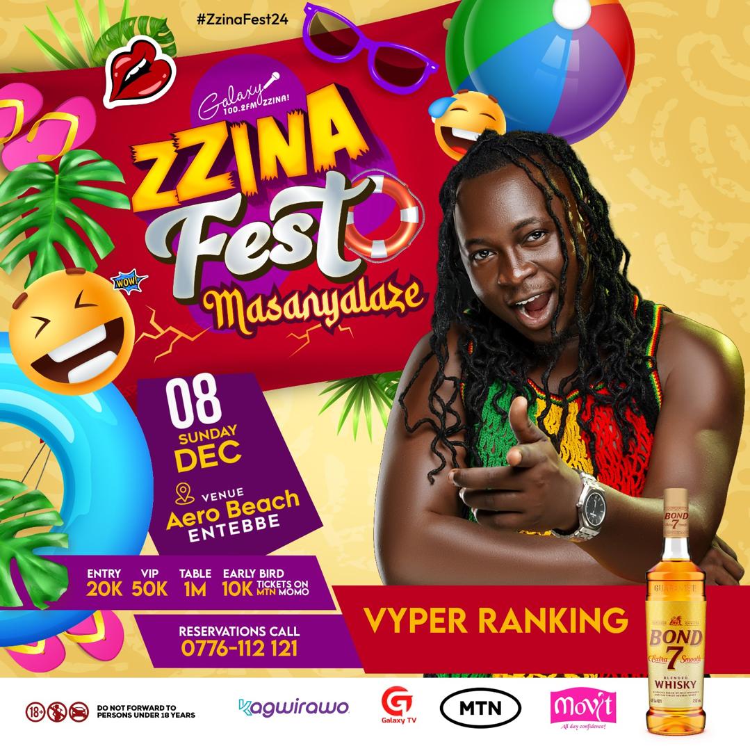 This Sunday <a href="/GalaxyFMUg/">100.2 Galaxy FM Zzina!</a> Zzina Fest at Aero Beach Entebbe🔥🔥📌